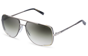 DRX-2010A-60-Z Antique Silver with Green to Clear Gradient Lenses