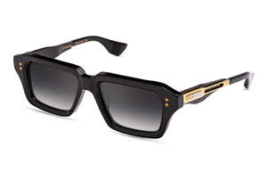 DTS459-A-01 Black - Yellow Gold with Dark Grey to Clear Gradient Lenses
