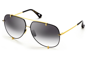 23007-A-BLK-GLD-62-Z Black - Yellow Gold with Grey Gradient Lenses