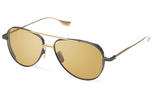 DTS141-A-02 Black Iron - Yellow Gold - Golden Amber with Golden Amber Lenses