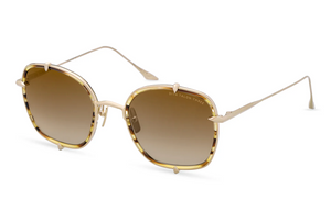 DTS442-A-03 Brown Hazel - White Gold with Brown to Clear Gradient Lenses