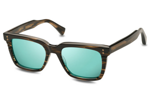 DTS757-A-04 Burnt Timber with Turquoise Lenses