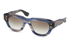 DTS728-A-02 Cosmic Swirl - Yellow Gold with Dark Wolf Gradient Lenses