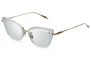 DTX408-A-02 Crystal Clear - White Gold with Clear Lenses