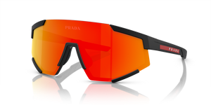 DG002U - Black Rubber with Brown Mirror Orange Lenses