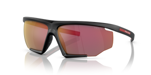 DG010A - Black Rubber with Mirror Orange Lenses
