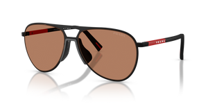 DG020D - Black Rubbered with Brown Lenses