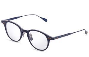 DTX148-A - 03 Matte Navy - Silver - White Gold with Clear Lenses