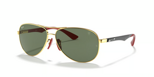 F00871 - Arista Gold with Green Classic Lenses