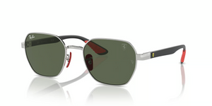 F03171 - Silver with Dark Green Lenses