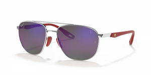 F031H0 - Silver with Polarized Blue Lenses