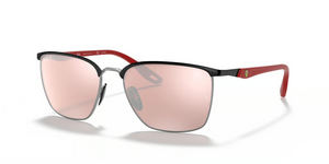 F060H2 - Black On Silver with Polarized Silver Lenses