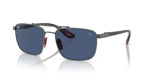 F08580 - Gunmetal with Dark Blue Lenses