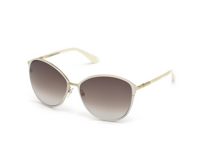 32F - Shiny Ivory with Gradient Brown Lenses