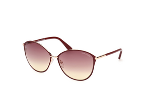 69T - Shiny Bordeaux with Bordeaux Gradient Lenses
