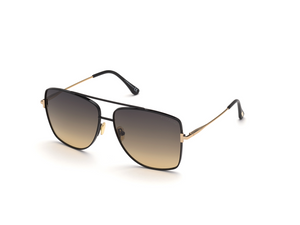 01B - Shiny Black with Gradient Smoke Lenses
