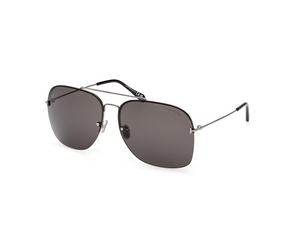 12A - Shiny Dark Ruthenium with Smoke Lenses