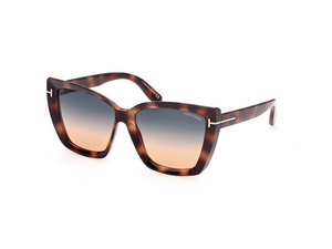 53P - Blonde Havana with Gradient Green Lenses