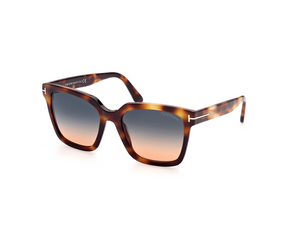 53P - Blonde Havana with Gradient Green Lenses