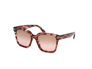 54F - Red Havana with Gradient Brown Lenses