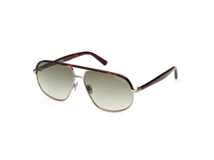 14P - Shiny Light Ruthenium with Gradient Green Lenses