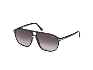 01B - Shiny Black with Gradient Smoke Lenses