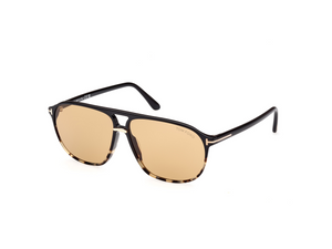 05E - Black Monocolor with Brown Lenses