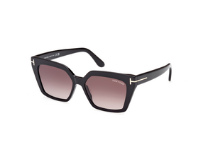 01Z - Shiny Black with Gradient Violet Lenses