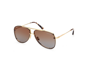 30F - Shiny Deep Gold with Gradient Brown Lenses