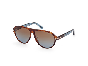 53F - Blonde Havana with Gradient Brown Lenses