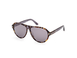 55C - Colored Havana with Smoke Lenses