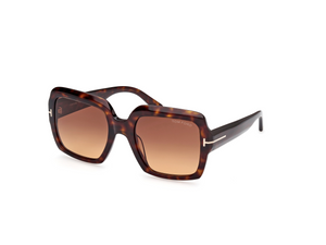 52F - Dark Havana with Brown Lenses