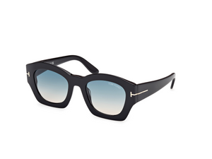 01P - Shiny Black with Gradient Green Lenses