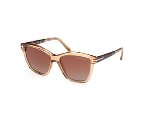 45F - Shiny Light Brown with Gradient Brown Lenses
