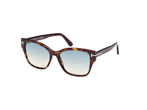 52P - Dark Havana with Green Lenses
