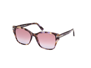 55Z - Colored Havana with Gradient Or Mirror Violet Lenses