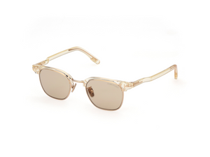 39E - Shiny Light Yellow with Brown Lenses