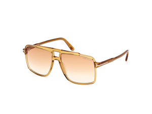 39F - Shiny Dark Yellow with Gradient Brown Lenses