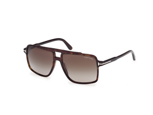 52B - Dark Havana with Gradient Smoke Lenses