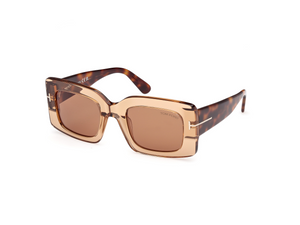 45E - Shiny Light Brown with Brown Lenses