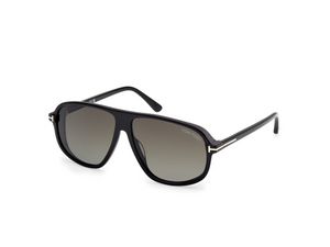 01B - Shiny Black with Gradient Smoke Lenses