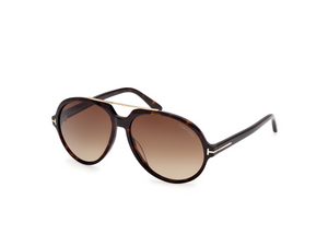 52F - Dark Havana with Gradient Brown Lenses