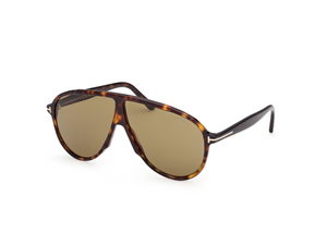 52N - Dark Havana with Green Lenses