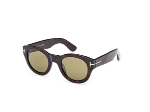 52N - Dark Havana with Green Lenses
