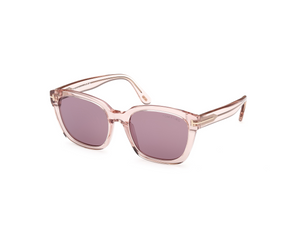 72Y - Shiny Light Pink with Violet Lenses