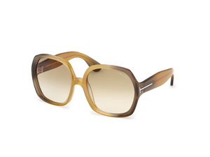 41F - Yellow Gradient with Gradient Brown Lenses