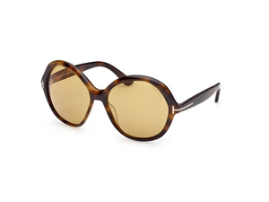 52E - Dark Havana with Brown Lenses