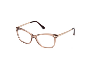 045 - Shiny Light Brown with Clear Lenses