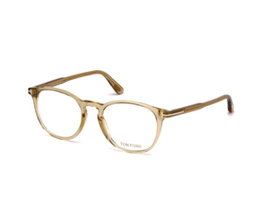 045 - Shiny Light Brown with Clear Lenses