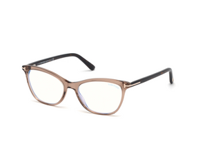 045 - Shiny Light Brown with Clear Lenses
